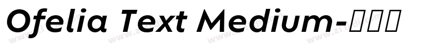 Ofelia Text Medium字体转换